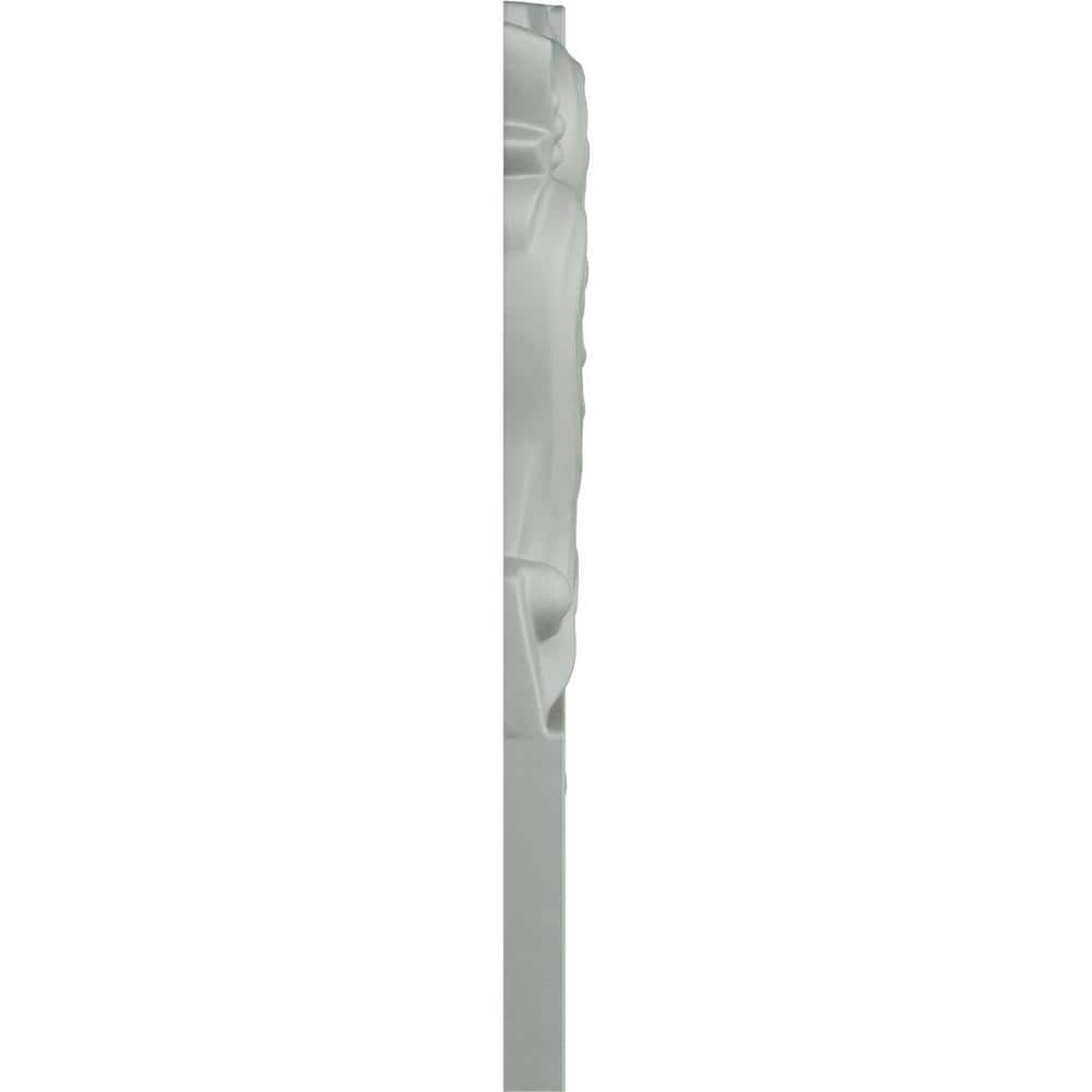 8.5" White Urethane Acanthus Leaf Panel Moulding Corner