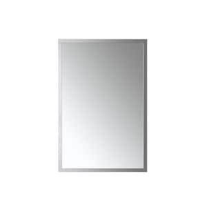 Nuova 24 in. W x 36 in. H Framed Rectangular Bathroom Vanity Mirror in Polished Chrome