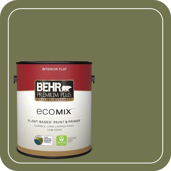 1 gal. #S360-6 Secret Meadow Flat EcoMix Plant-Based Interior Paint & Primer