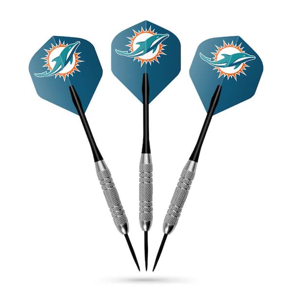 Miami Dolphin.s 75 in. W x 5 in. L x 8.5 in. H 23G Dart Set and Case
