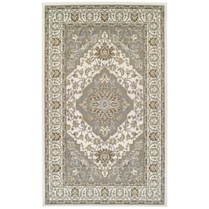 Glendale Green 5 ft. x 8 ft. Abstract Polypropylene Area Rug