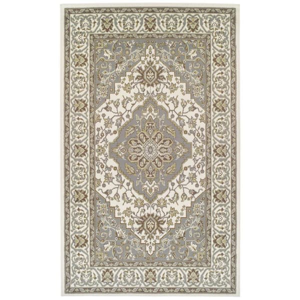 SUPERIOR Glendale Green 8 ft. x 10 ft. Abstract Polypropylene Area Rug