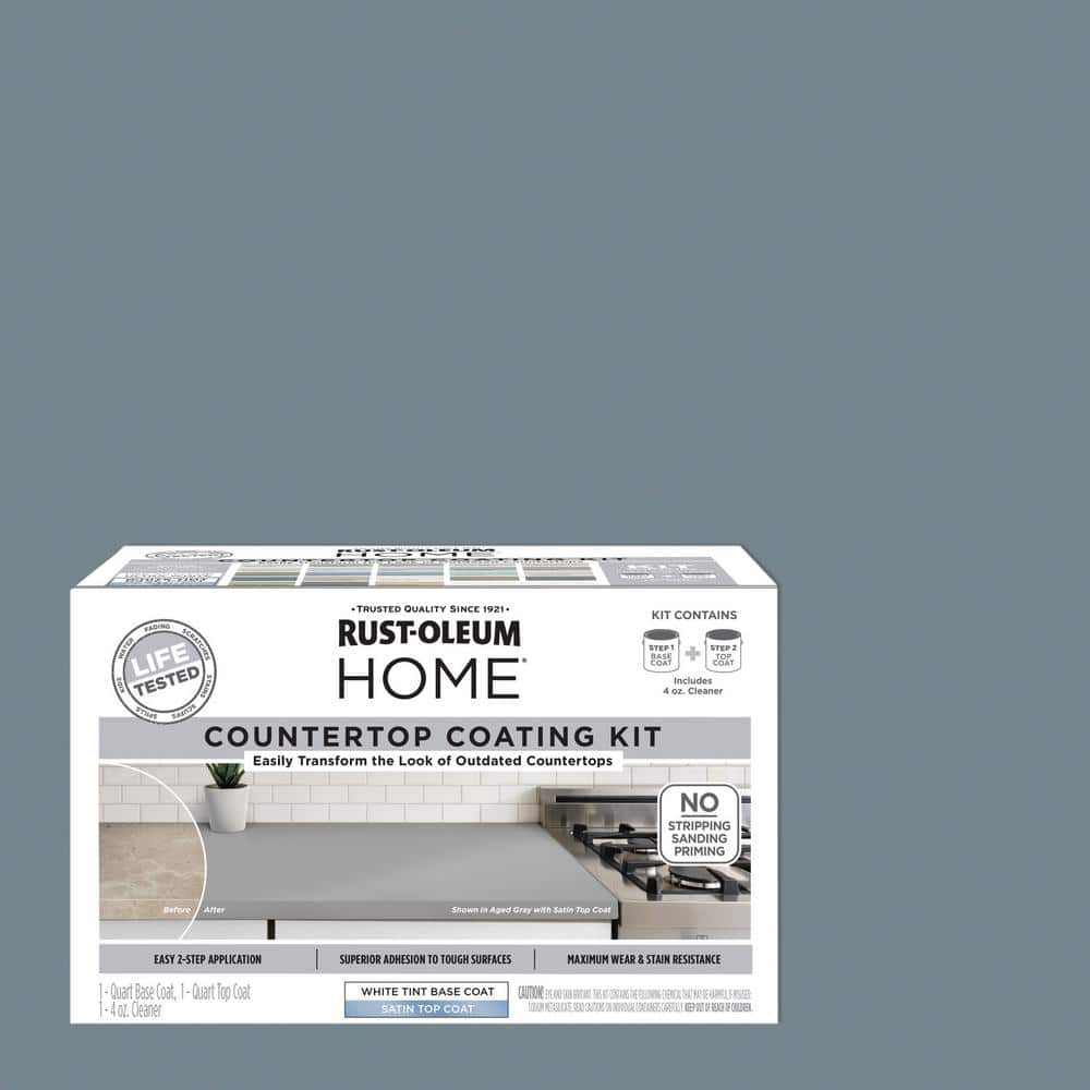 Rust-Oleum Home 1 qt. French Gray Satin Interior Countertop Paint Kit