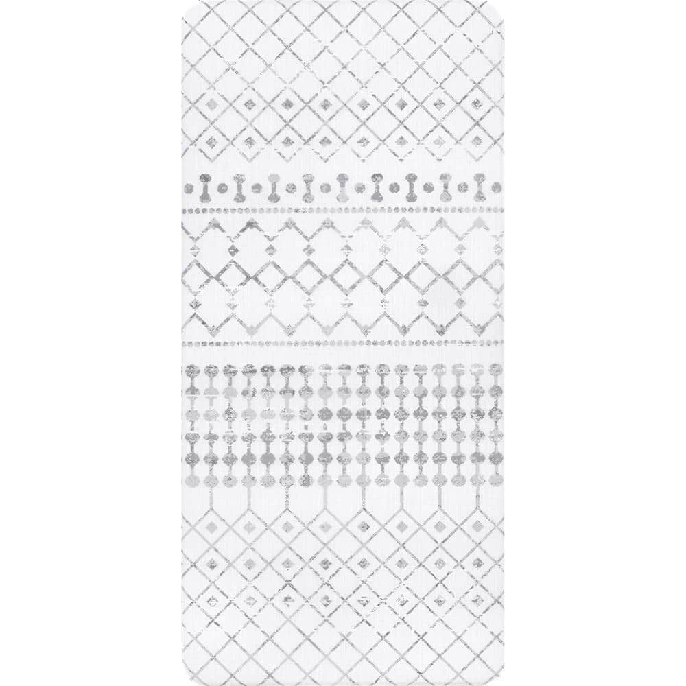 Grey Moroccan XL 35” x 23” Door Mat 