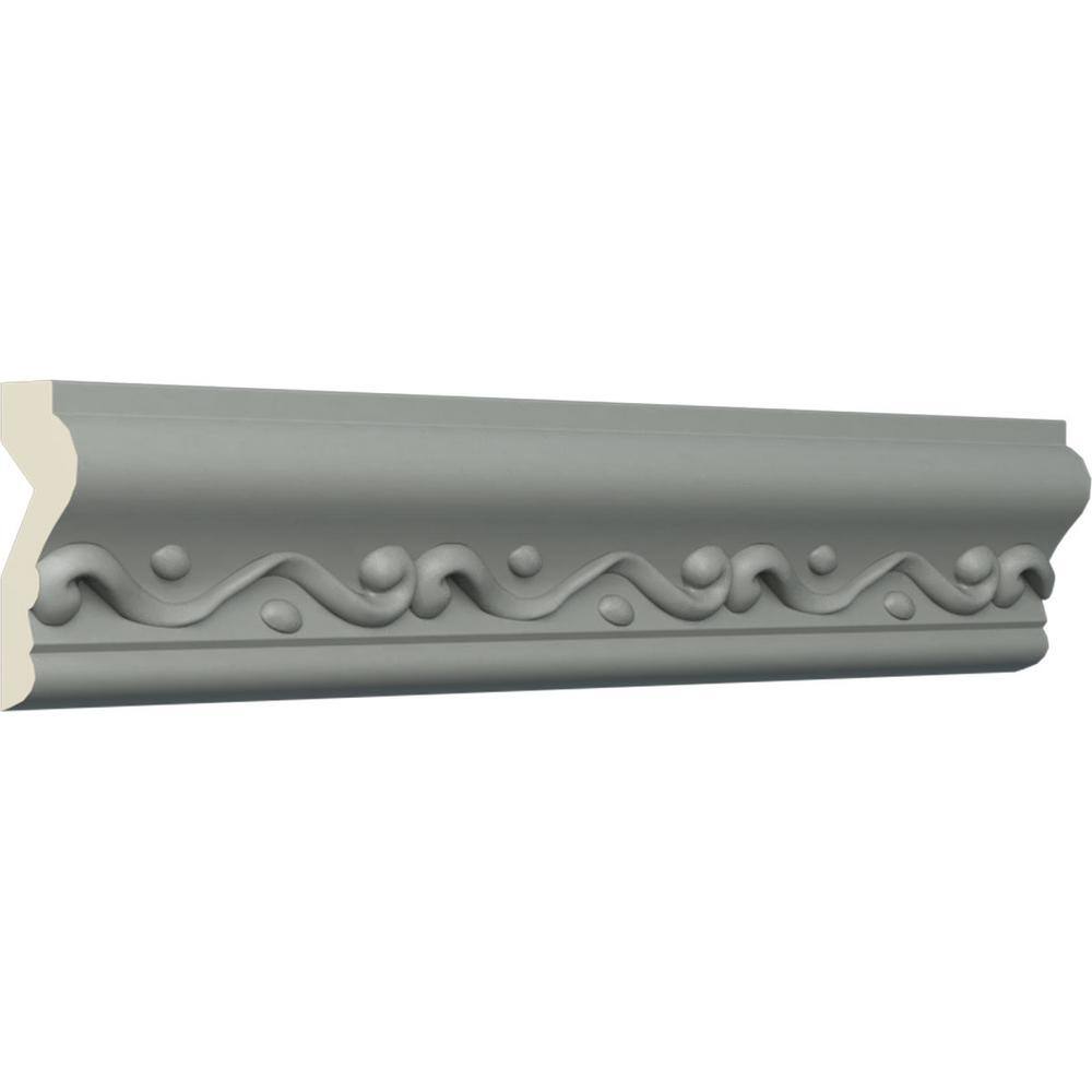 Gray Primed Urethane Geometric Chair Rail Moulding
