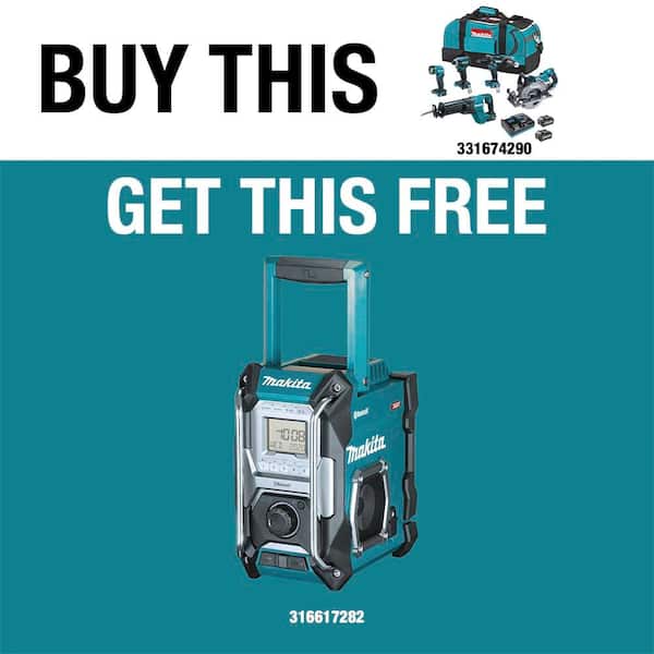 Makita 40V max XGT Brushless Cordless 5-piece Combo Kit (Hammer