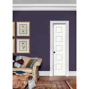 18 in. x 80 in. Rockport Primed Right-Hand Smooth Molded Composite Single Prehung Interior Door