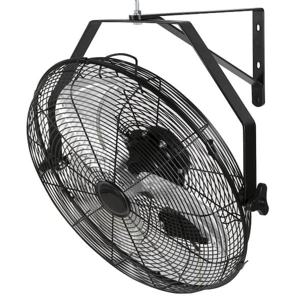 Wall Mount Fan, 18 Inch, 3-speed High Velocity Max. 4150 CFM, Waterproof Oscillating Industrial Wall Fan