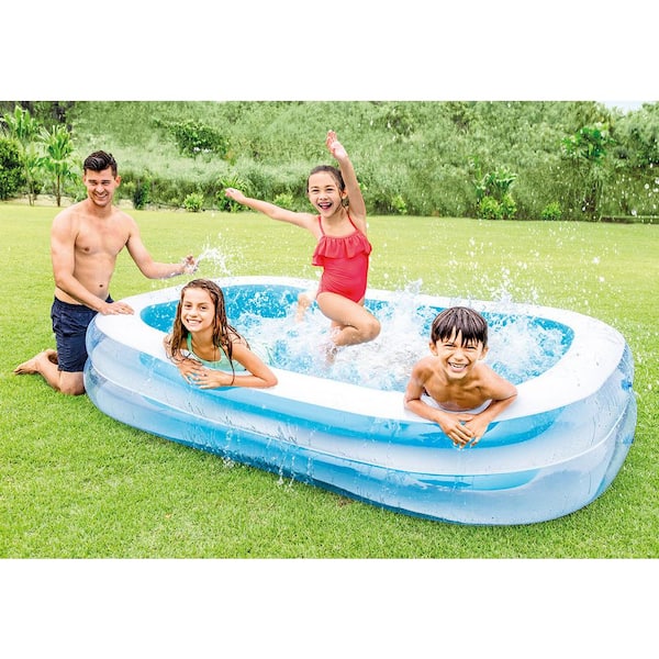 Pool Summer Inflatable Kids Fun Swimming Center Play Water Outdoor Family Glow B
