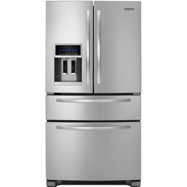 KitchenAid Architect Series II 24.5 cu. ft. French Door Refrigerator in Monochromatic Stainless Steel