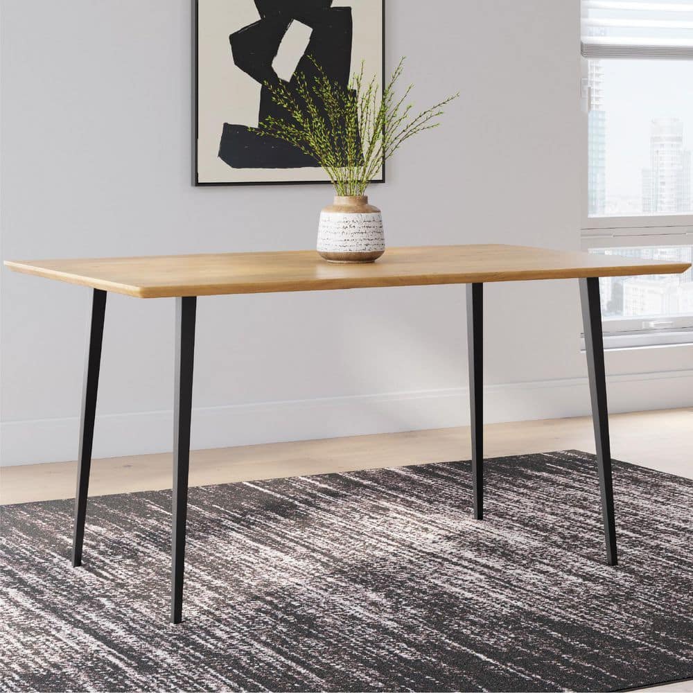 Gretlynn Casual Brown Wood 36.25 in 4 Legs Dining Table Seats 6 price history on PriceWatchPro