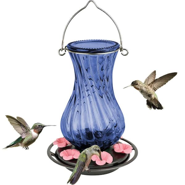 Perfect Pitcher Antique Glass Hummingbird Feeder 32 oz