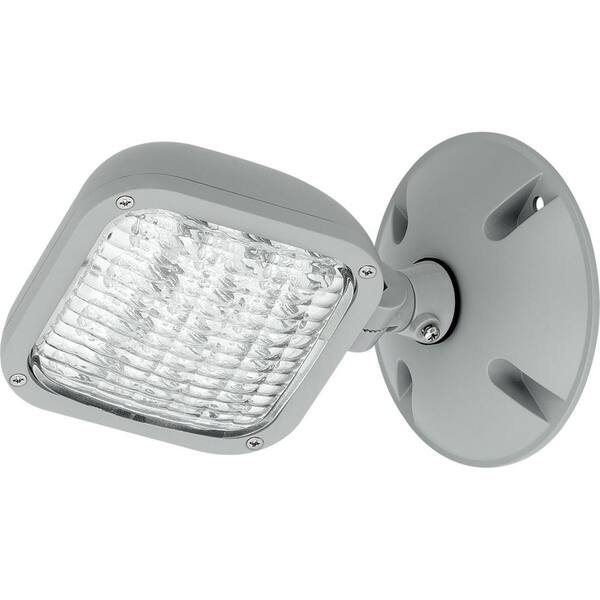Progress Lighting PEWLH Collection 0-Watt Metallic Gray Integrated LED Emergency Light