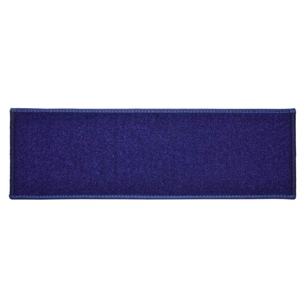 stair treads & risers | buy quality stair treads &... RugStylesOnline Custom Size Stair Treads Solid Navy 7 in. x 26 in ...