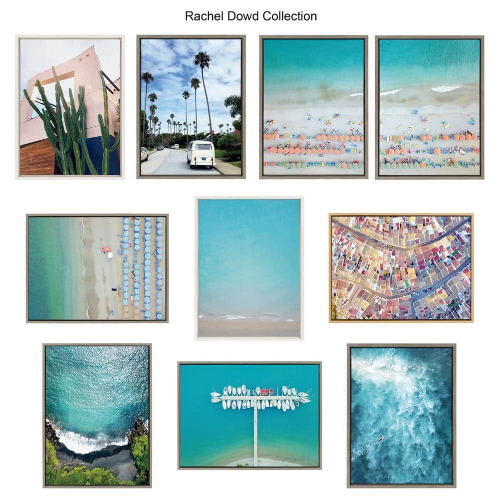 Natural Coastal Beach Canvas Wall Art with Polystyrene Frame