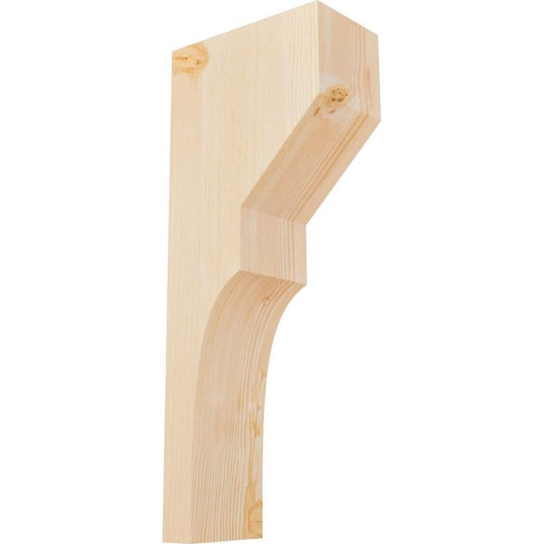 Ekena Millwork 5-1/2 in. x 10 in. x 26 in. Douglas Fir Monterey Smooth Corbel