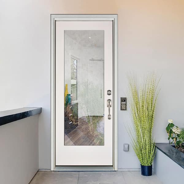 MP Doors 36 in. x 80 in. Smooth White Left-Hand Inswing Full-Lite