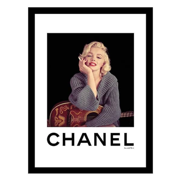 VENICE BEACH Collections Marilyn Monroe Designer Fashion by Fairchild Paris Framed Graphic Print People Poster Art Print 18 in. x 14 in.