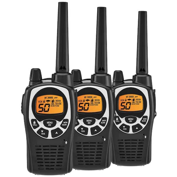 Extended 36 Mile Range Rechargeable Waterproof Digital 2-Way Radio with Charger 3-Pack