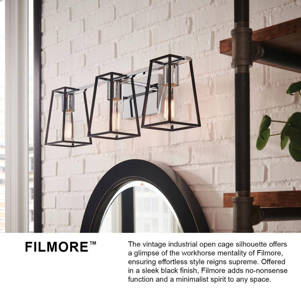 Filmore 16'' Chrome Industrial 2-Light Bath Vanity