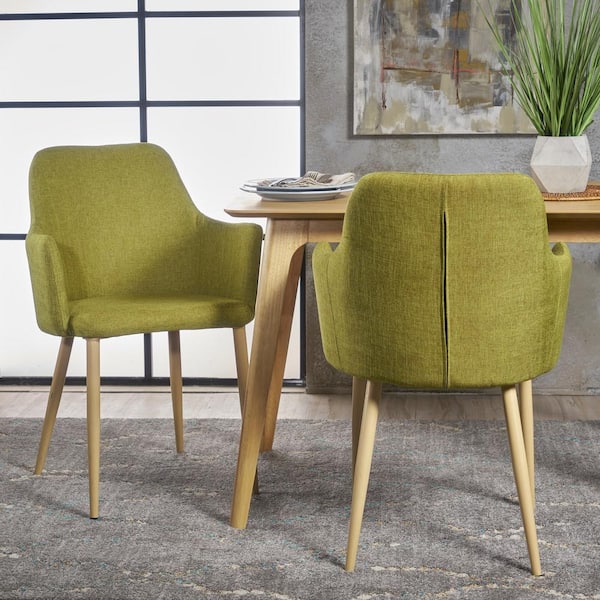 Zelia Green Upholstered Dining Chairs (Set of 2)