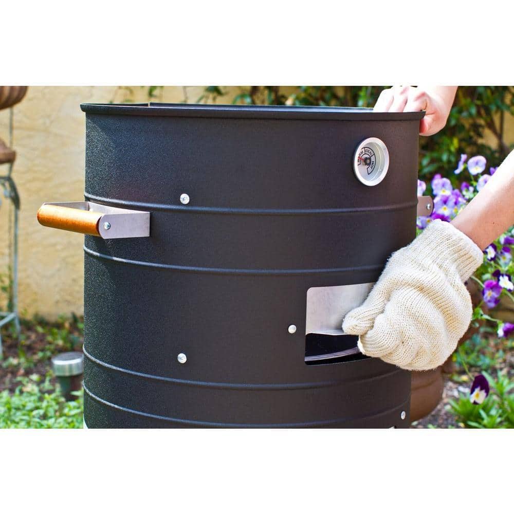 Americana Black Electric Water Smoker and Grill Combo