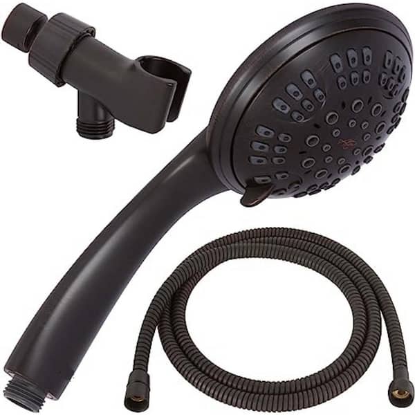 Unbranded 6 Function Handheld Shower Head Kit 6-Spray Wall Mount Handheld Shower Head 2.5 GPM in ‎Oil-Rubbed Bronze