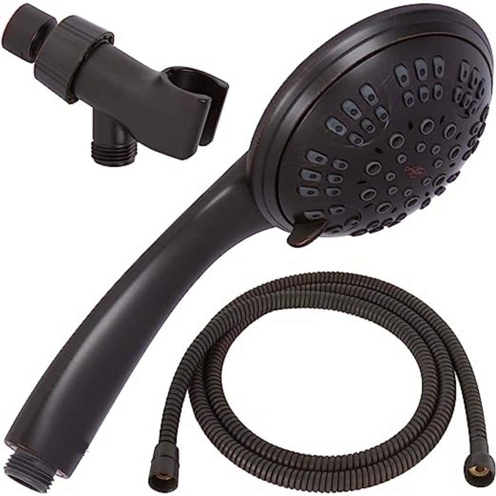 6 Function Handheld Shower Head Kit 6-Spray Wall Mount Handheld Shower Head