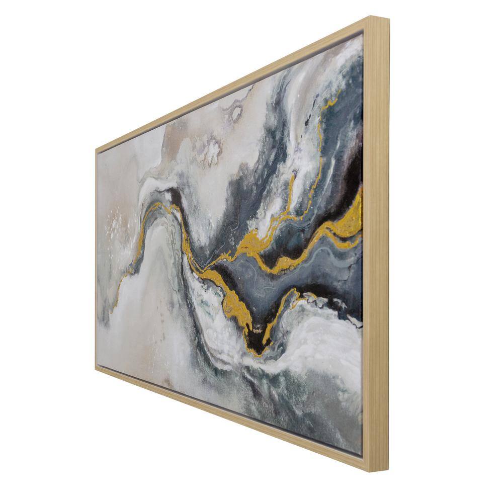 Fluid Motion II Abstract Landscape Hand Painted Canvas Art