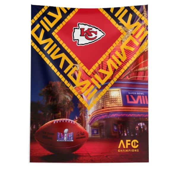 THE NORTHWEST GROUP NFL Chiefs SB58 Arrival Participant Printed Multi-Color Wall Hanging