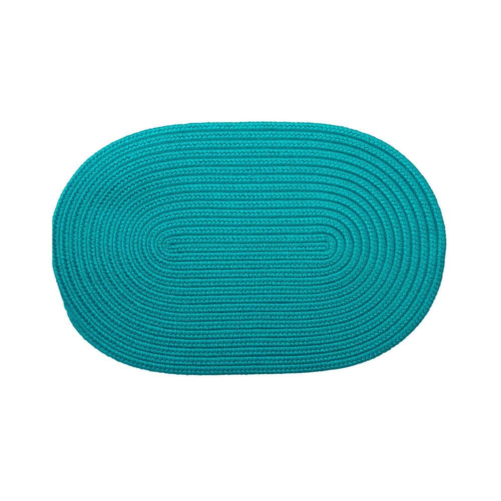 Boca Turquoise 35 in. x 54 in. Polypropylene Door Mat