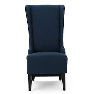 Callie Dark Blue Fabric Parsons Chair