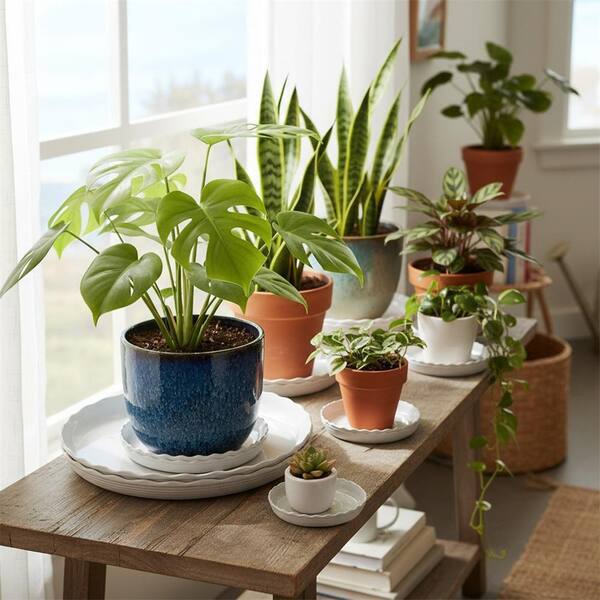 24 Pack Plastic Plant Saucer YNLIN378 - The Home Depot