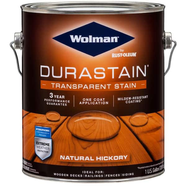 1 Gal. Durastain Hickory Exterior Wood Transparent Stain and Sealer