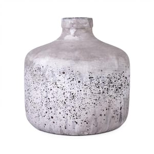 Zentique Stone-Like Terracotta Taupe Large Decorative Vase 8489L A344 - The  Home Depot