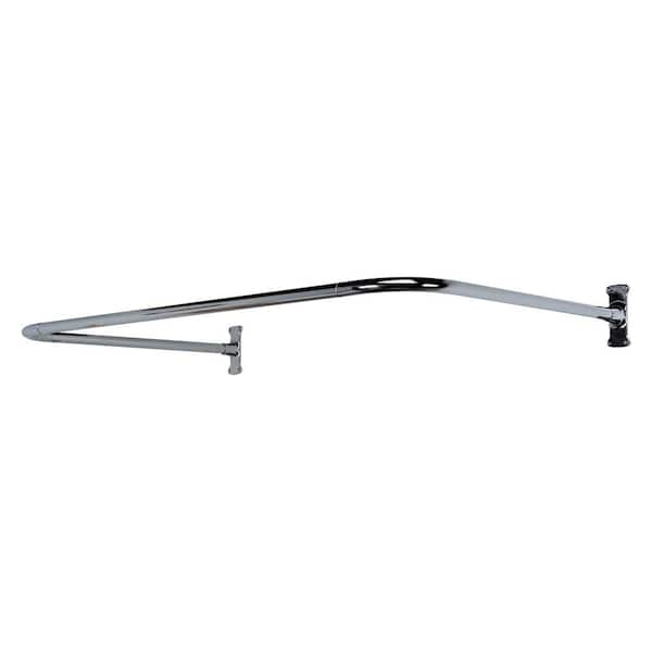 Barclay Products 54 in. x 26 in. U Shower Rod in Chrome