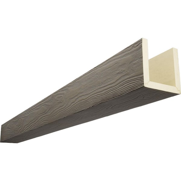 Ekena Millwork Endurathane 4 in. H x 4 in. W x 10 ft. L Sandblasted Harvest Oak Faux Wood Beam