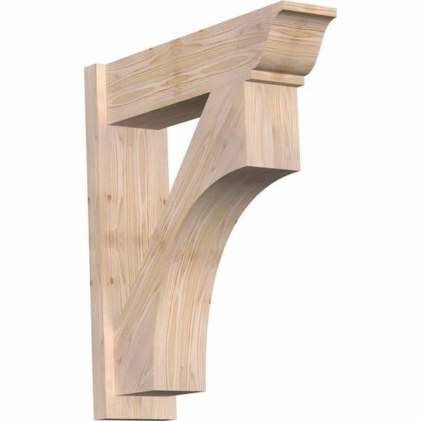 Ekena Millwork 8 in. x 32 in. x 28 in. Westlake Traditional Smooth Douglas Fir Outlooker