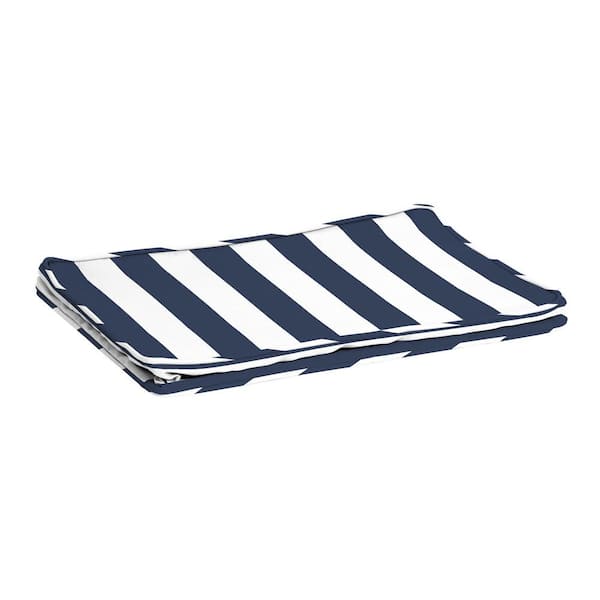 ARDEN SELECTIONS ProFoam 24 in. x 24 in. Outdoor Deep Seat Bottom Cover in Sapphire Blue Cabana