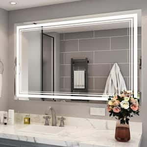 22 in. W x 30 in. H Rectangular Metal Framed Wall Mount Modern Decor  Bathroom Vanity Mirror 2023-3-3-9 - The Home Depot