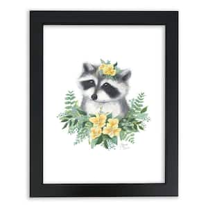 Indigo Safari Cute Baby Deer With Floral Crown III On Canvas Print