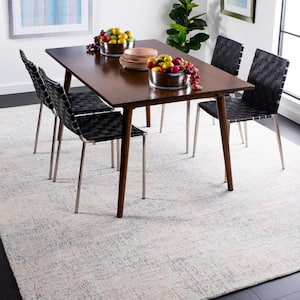 Metro Blue/Ivory 8 ft. x 10 ft. Distressed Area Rug