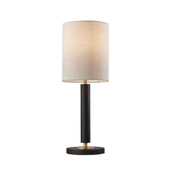 Adesso Hollywood 27 in. Black Table Lamp