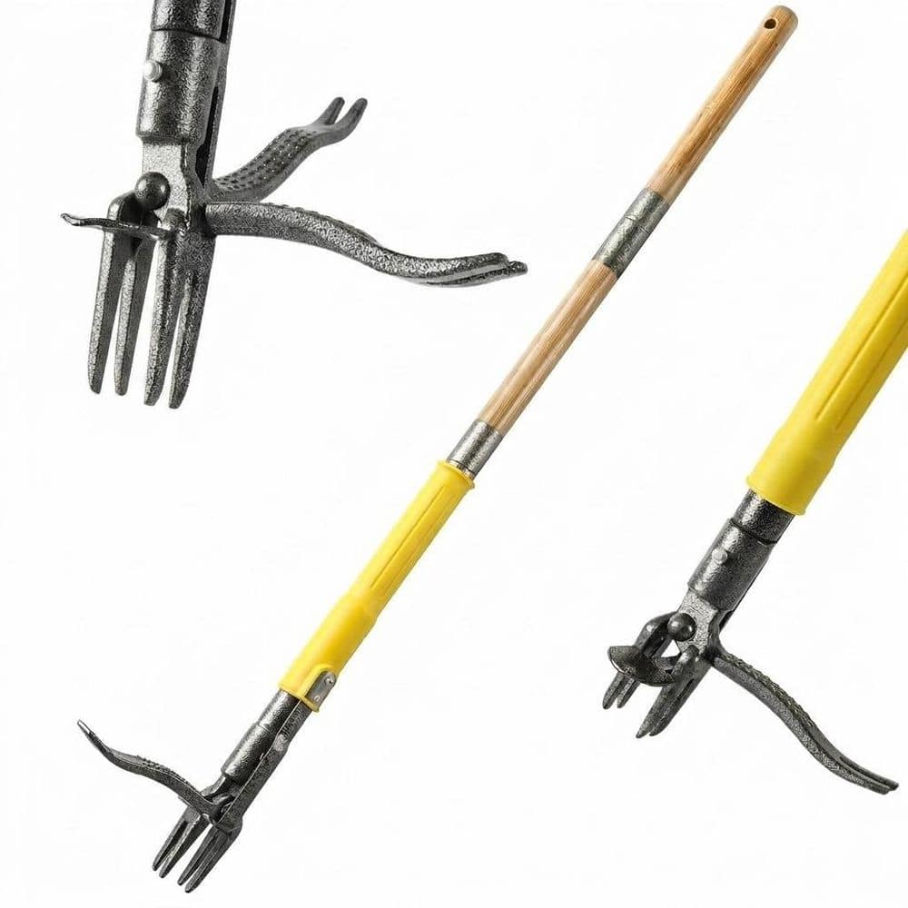43 in. Stand Up Weeder with Slide-Release Ejection, Reinforced Steel Claws, 3-Section Handle for Lawn Garden price history on PriceWatchPro