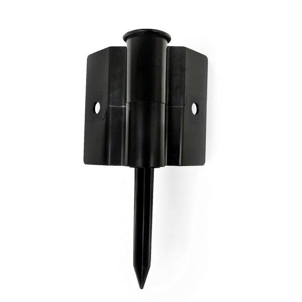 Frame It All One Inch Series 6 in. Black Plastic Snap-Lock Stacking Bracket (2-Pack)