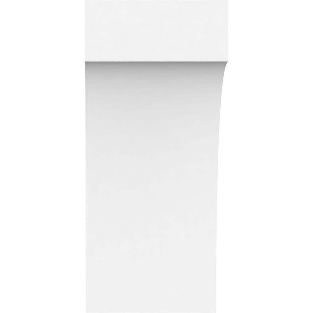 White PVC Architectural Grade Corbel, 3"W x 4"D x 8"H