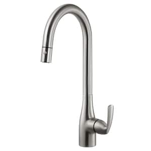 Cora Single-Handle Pull Down Sprayer Kitchen Faucet with CeraDox Technology in Brushed Nickel