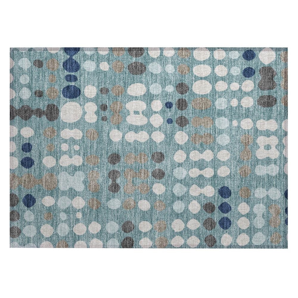 Chantille Machine Washable Indoor/Outdoor Abstract ACN2981 Teal 3 ft. x 4 ft. Area Rug price history on PriceWatchPro