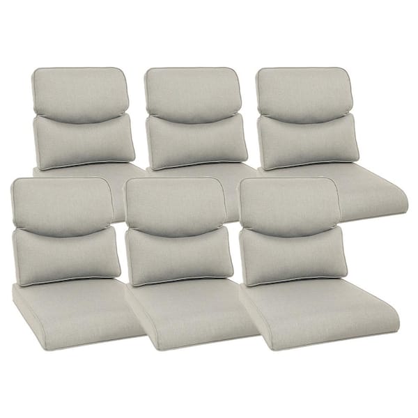 Opohoro Crescent 22 in. x 25 in. x 4 in. 12-Piece Deep Seating Outdoor Lounge Chair Replacement Cushion Set in Beige