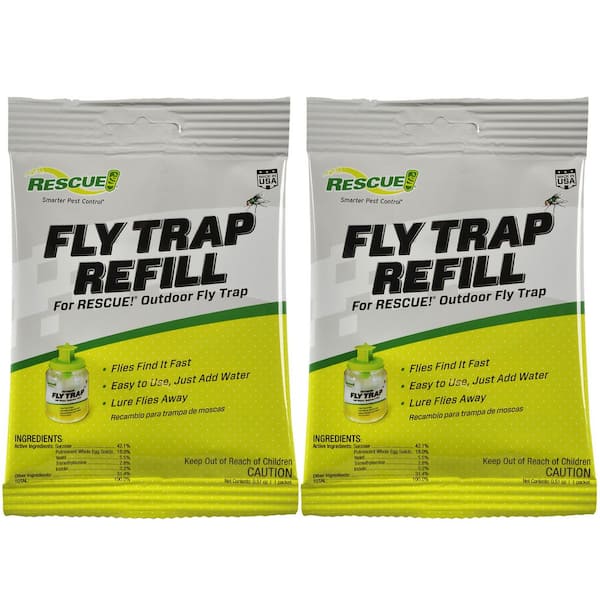 Outdoor Fly Trap Refill, Bundle of 2